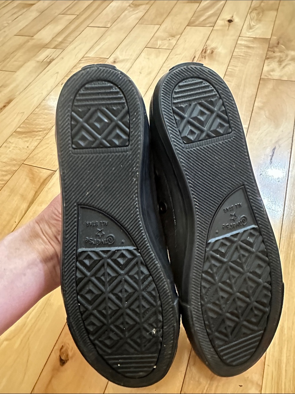 Converse Black Ballet Slip-On Canvas Sneakers - Picture 5 of 9